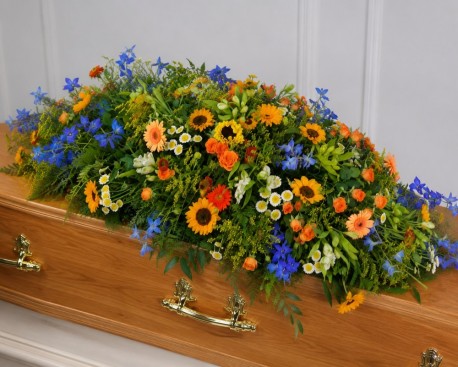 Summer Meadow Casket Spray